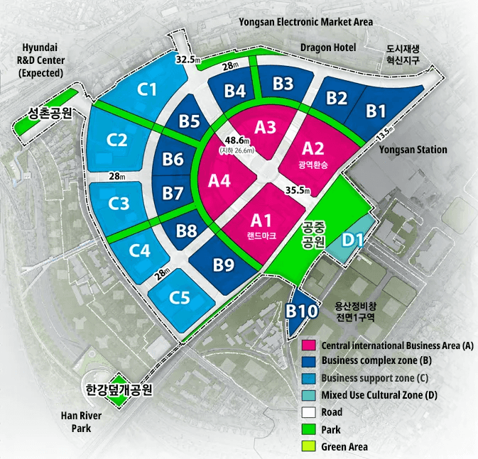 Alt Text / Street Zoning of YIBD