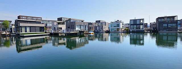 Floating housing in IJburg, Amsterdam