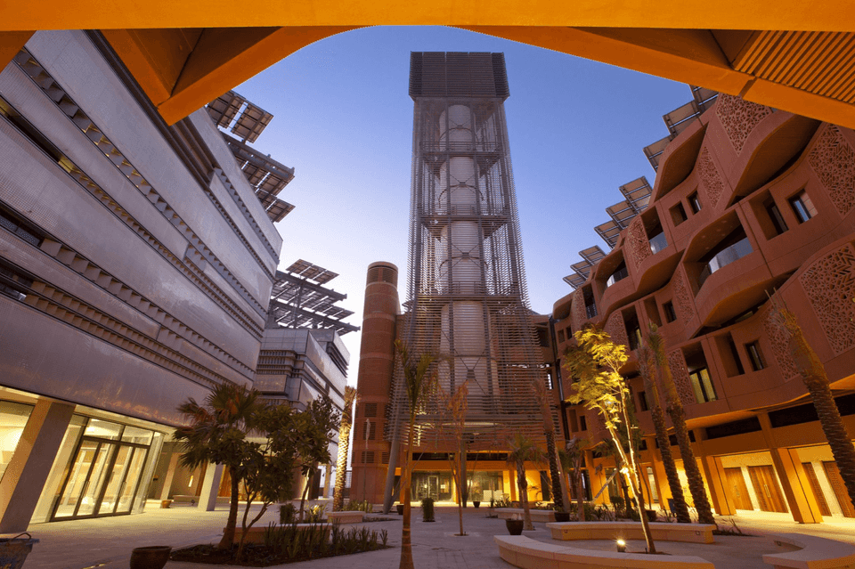 Alt Text / Wind Tower in Masdar City