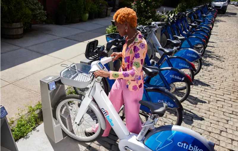 Alt Text / CitiBike Station in New York City