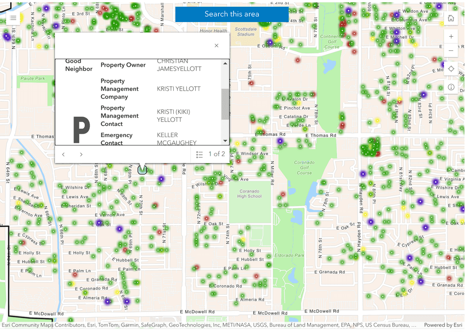 Alt Text / Short Term Rental Dashboard, Scottsdale AZ