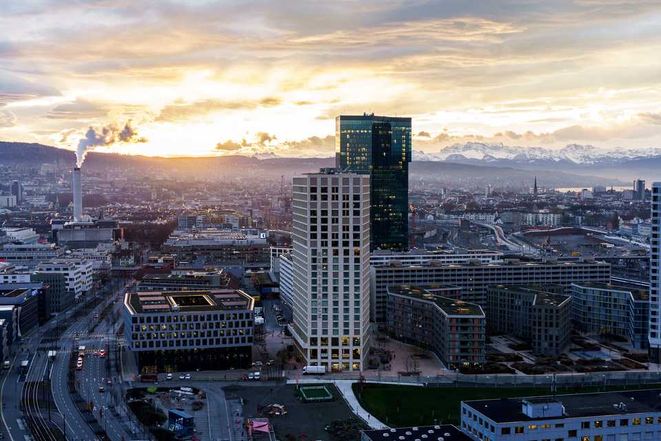 Smart Mobility Hub at Hardbrücke Station in Zürich-West